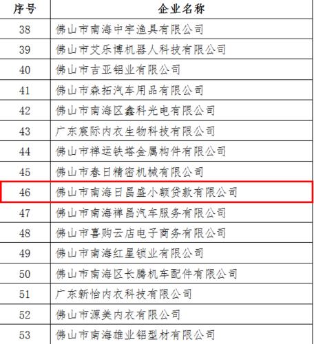小额贷款行业的佼佼者佛山南海小额贷款公司(佛山有名的贷款公司)